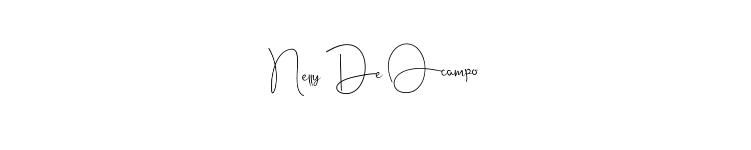 Create a beautiful signature design for name Nelly De Ocampo. With this signature (Andilay-7BmLP) fonts, you can make a handwritten signature for free. Nelly De Ocampo signature style 4 images and pictures png