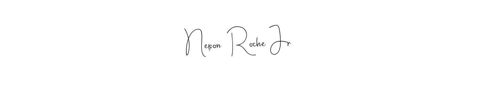 if you are searching for the best signature style for your name Nelson  Roche Jr. so please give up your signature search. here we have designed multiple signature styles  using Andilay-7BmLP. Nelson  Roche Jr signature style 4 images and pictures png