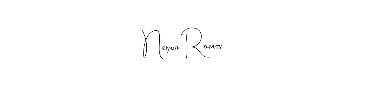 if you are searching for the best signature style for your name Nelson Ramos. so please give up your signature search. here we have designed multiple signature styles  using Andilay-7BmLP. Nelson Ramos signature style 4 images and pictures png