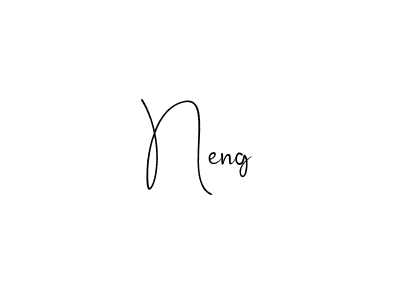 if you are searching for the best signature style for your name Neng. so please give up your signature search. here we have designed multiple signature styles  using Andilay-7BmLP. Neng signature style 4 images and pictures png
