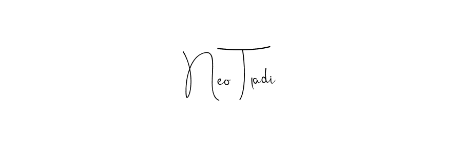 Design your own signature with our free online signature maker. With this signature software, you can create a handwritten (Andilay-7BmLP) signature for name Neo Tladi. Neo Tladi signature style 4 images and pictures png