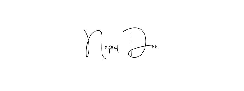 Also You can easily find your signature by using the search form. We will create Nepal Dn name handwritten signature images for you free of cost using Andilay-7BmLP sign style. Nepal Dn signature style 4 images and pictures png
