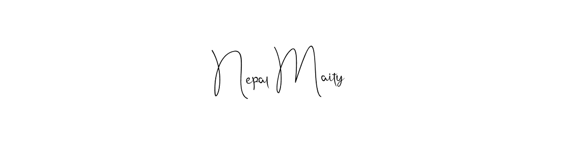 Create a beautiful signature design for name Nepal Maity. With this signature (Andilay-7BmLP) fonts, you can make a handwritten signature for free. Nepal Maity signature style 4 images and pictures png