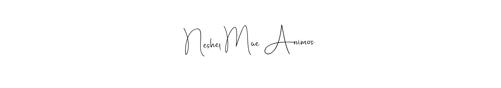 Make a beautiful signature design for name Neshel Mae Animos. Use this online signature maker to create a handwritten signature for free. Neshel Mae Animos signature style 4 images and pictures png