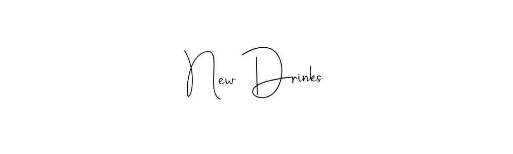 Make a short New Drinks signature style. Manage your documents anywhere anytime using Andilay-7BmLP. Create and add eSignatures, submit forms, share and send files easily. New Drinks signature style 4 images and pictures png