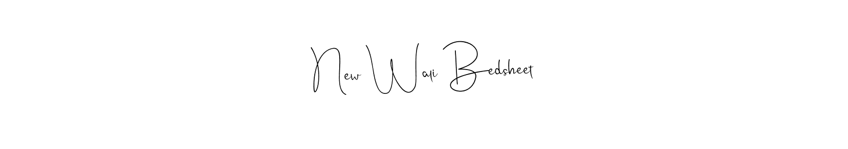 You can use this online signature creator to create a handwritten signature for the name New Wali Bedsheet. This is the best online autograph maker. New Wali Bedsheet signature style 4 images and pictures png