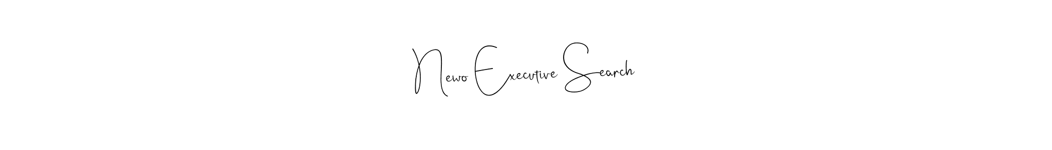 Design your own signature with our free online signature maker. With this signature software, you can create a handwritten (Andilay-7BmLP) signature for name Newo Executive Search. Newo Executive Search signature style 4 images and pictures png