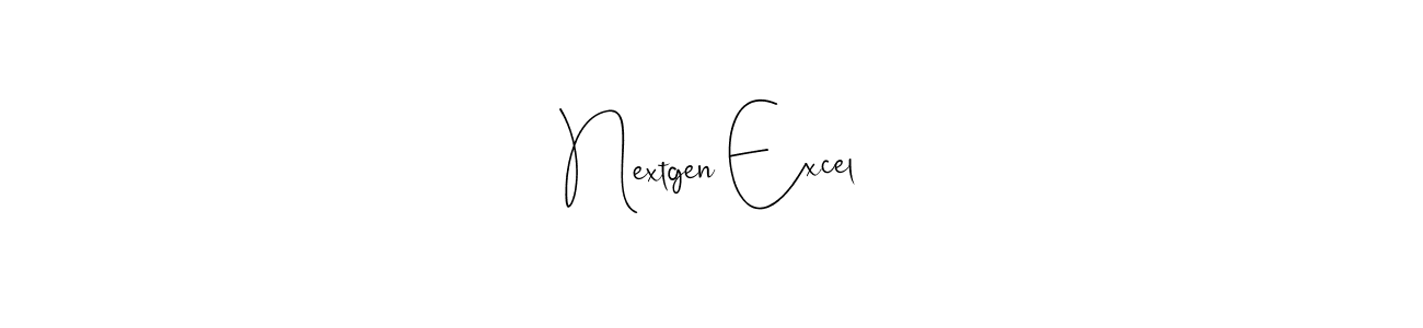 Nextgen Excel stylish signature style. Best Handwritten Sign (Andilay-7BmLP) for my name. Handwritten Signature Collection Ideas for my name Nextgen Excel. Nextgen Excel signature style 4 images and pictures png
