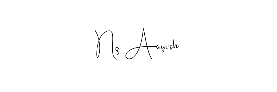 Use a signature maker to create a handwritten signature online. With this signature software, you can design (Andilay-7BmLP) your own signature for name Ng Aayush. Ng Aayush signature style 4 images and pictures png