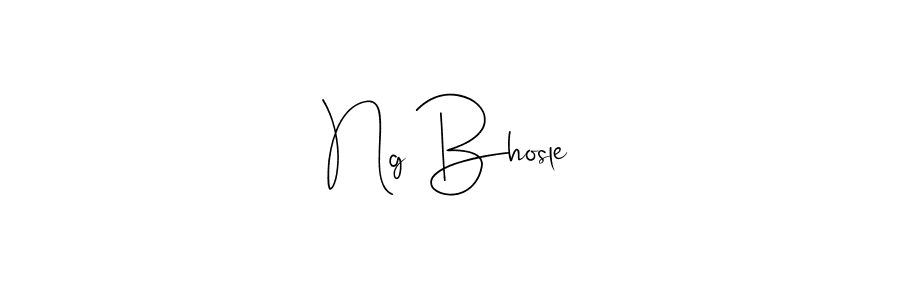 You should practise on your own different ways (Andilay-7BmLP) to write your name (Ng Bhosle) in signature. don't let someone else do it for you. Ng Bhosle signature style 4 images and pictures png