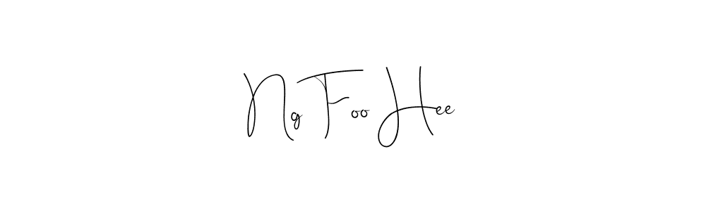 The best way (Andilay-7BmLP) to make a short signature is to pick only two or three words in your name. The name Ng Foo Hee include a total of six letters. For converting this name. Ng Foo Hee signature style 4 images and pictures png