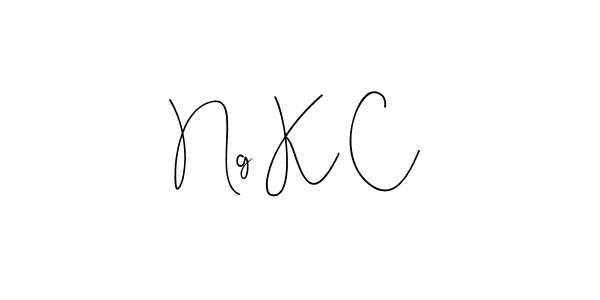 Make a beautiful signature design for name Ng K C. With this signature (Andilay-7BmLP) style, you can create a handwritten signature for free. Ng K C signature style 4 images and pictures png