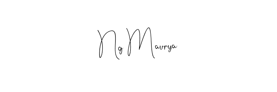 Also we have Ng Maurya name is the best signature style. Create professional handwritten signature collection using Andilay-7BmLP autograph style. Ng Maurya signature style 4 images and pictures png