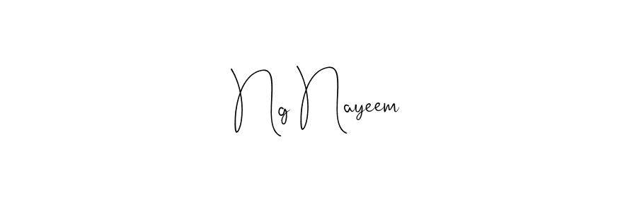 The best way (Andilay-7BmLP) to make a short signature is to pick only two or three words in your name. The name Ng Nayeem include a total of six letters. For converting this name. Ng Nayeem signature style 4 images and pictures png