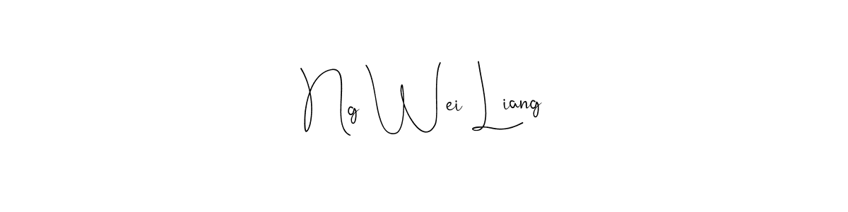 Make a beautiful signature design for name Ng Wei Liang. With this signature (Andilay-7BmLP) style, you can create a handwritten signature for free. Ng Wei Liang signature style 4 images and pictures png