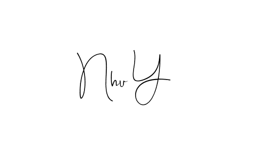 It looks lik you need a new signature style for name Nhu Y. Design unique handwritten (Andilay-7BmLP) signature with our free signature maker in just a few clicks. Nhu Y signature style 4 images and pictures png