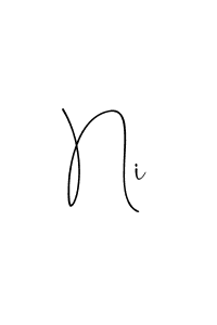 How to make Ni signature? Andilay-7BmLP is a professional autograph style. Create handwritten signature for Ni name. Ni signature style 4 images and pictures png