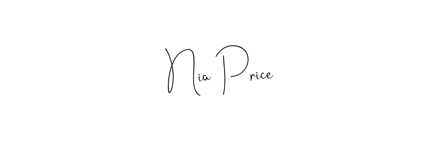 Make a short Nia Price signature style. Manage your documents anywhere anytime using Andilay-7BmLP. Create and add eSignatures, submit forms, share and send files easily. Nia Price signature style 4 images and pictures png
