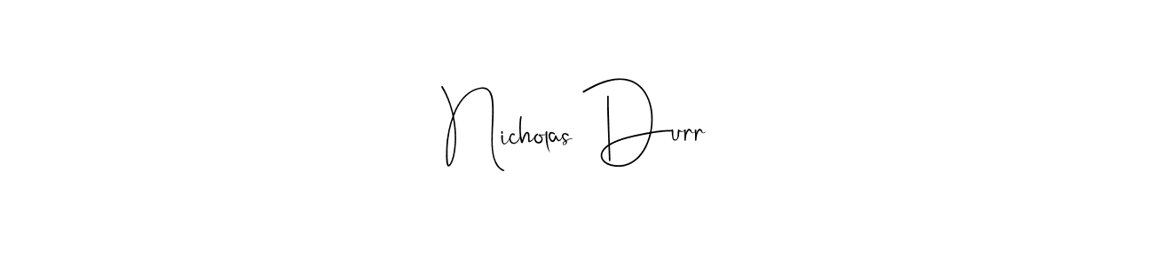 if you are searching for the best signature style for your name Nicholas Durr. so please give up your signature search. here we have designed multiple signature styles  using Andilay-7BmLP. Nicholas Durr signature style 4 images and pictures png
