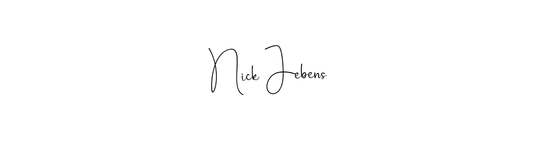 The best way (Andilay-7BmLP) to make a short signature is to pick only two or three words in your name. The name Nick Jebens include a total of six letters. For converting this name. Nick Jebens signature style 4 images and pictures png