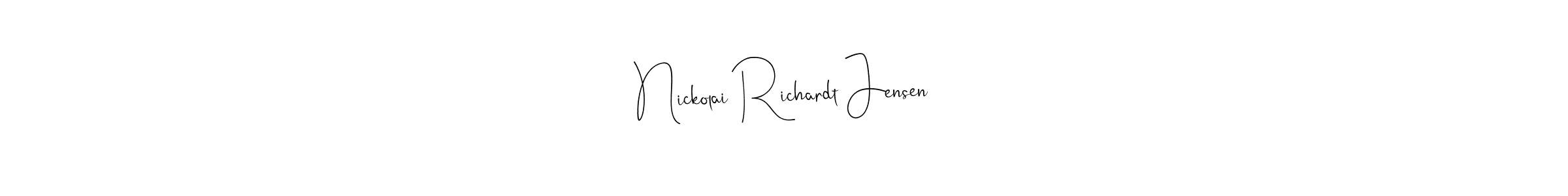 You can use this online signature creator to create a handwritten signature for the name Nickolai Richardt Jensen. This is the best online autograph maker. Nickolai Richardt Jensen signature style 4 images and pictures png