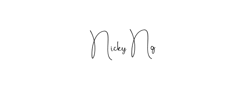 Use a signature maker to create a handwritten signature online. With this signature software, you can design (Andilay-7BmLP) your own signature for name Nicky Ng. Nicky Ng signature style 4 images and pictures png