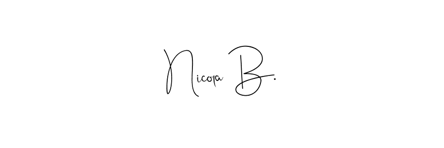 See photos of Nicola B. official signature by Spectra . Check more albums & portfolios. Read reviews & check more about Andilay-7BmLP font. Nicola B. signature style 4 images and pictures png