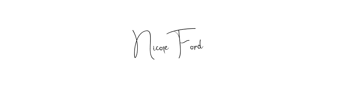 You should practise on your own different ways (Andilay-7BmLP) to write your name (Nicole Ford) in signature. don't let someone else do it for you. Nicole Ford signature style 4 images and pictures png