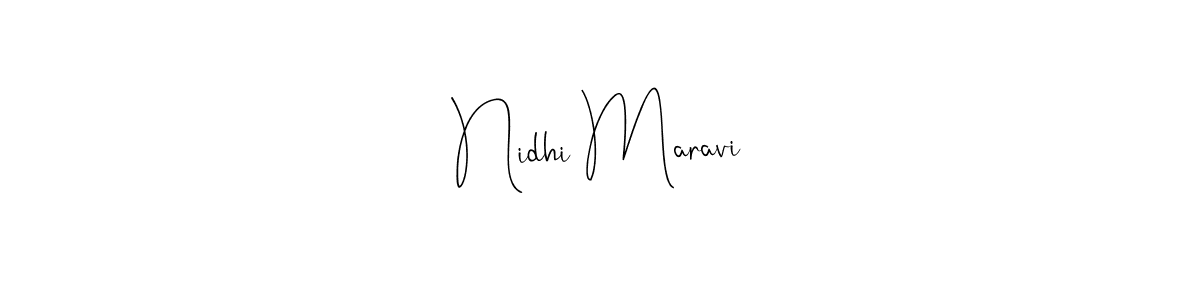 Create a beautiful signature design for name Nidhi Maravi. With this signature (Andilay-7BmLP) fonts, you can make a handwritten signature for free. Nidhi Maravi signature style 4 images and pictures png