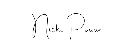 You should practise on your own different ways (Andilay-7BmLP) to write your name (Nidhi Pawar) in signature. Don't let someone else do it for you. Nidhi Pawar signature style 4 images and pictures png
