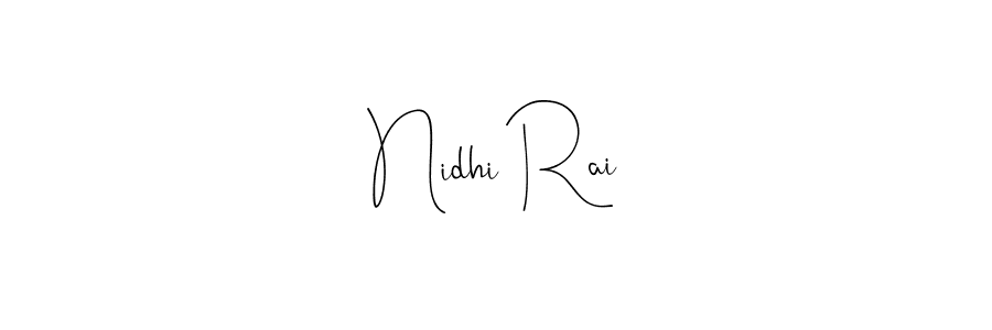 if you are searching for the best signature style for your name Nidhi Rai. so please give up your signature search. here we have designed multiple signature styles  using Andilay-7BmLP. Nidhi Rai signature style 4 images and pictures png