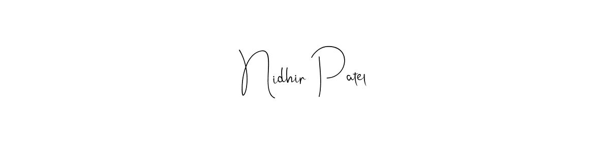 Here are the top 10 professional signature styles for the name Nidhir Patel. These are the best autograph styles you can use for your name. Nidhir Patel signature style 4 images and pictures png