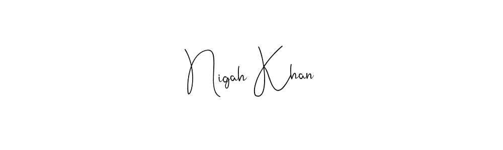 You can use this online signature creator to create a handwritten signature for the name Nigah Khan. This is the best online autograph maker. Nigah Khan signature style 4 images and pictures png
