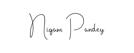Upgrade your professional image with Nigam Pandey signature created with Andilay-7BmLP font. Fast, free, and watermark-free download. Nigam Pandey signature style 4 images and pictures png