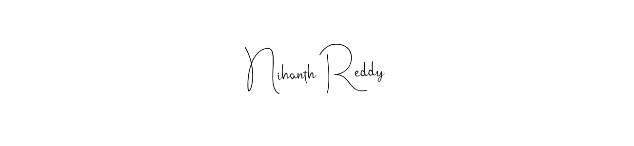 Make a beautiful signature design for name Nihanth Reddy. Use this online signature maker to create a handwritten signature for free. Nihanth Reddy signature style 4 images and pictures png