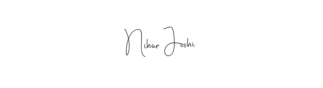 You can use this online signature creator to create a handwritten signature for the name Nihar Joshi. This is the best online autograph maker. Nihar Joshi signature style 4 images and pictures png