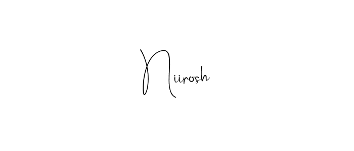 Similarly Andilay-7BmLP is the best handwritten signature design. Signature creator online .You can use it as an online autograph creator for name Niirosh. Niirosh signature style 4 images and pictures png