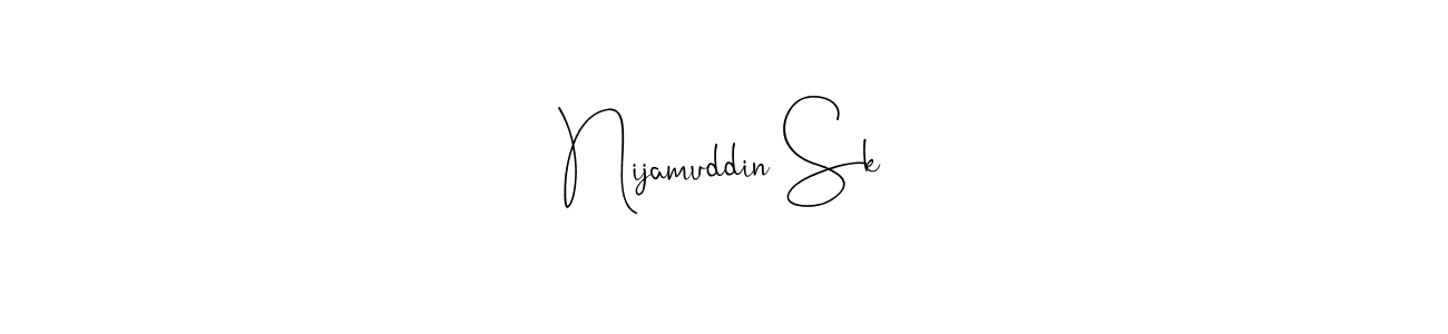 Similarly Andilay-7BmLP is the best handwritten signature design. Signature creator online .You can use it as an online autograph creator for name Nijamuddin Sk. Nijamuddin Sk signature style 4 images and pictures png