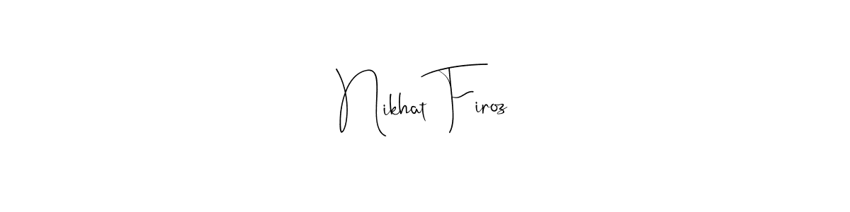 See photos of Nikhat Firoz official signature by Spectra . Check more albums & portfolios. Read reviews & check more about Andilay-7BmLP font. Nikhat Firoz signature style 4 images and pictures png
