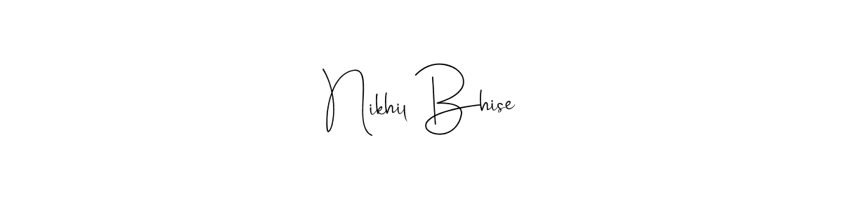 You can use this online signature creator to create a handwritten signature for the name Nikhil Bhise. This is the best online autograph maker. Nikhil Bhise signature style 4 images and pictures png