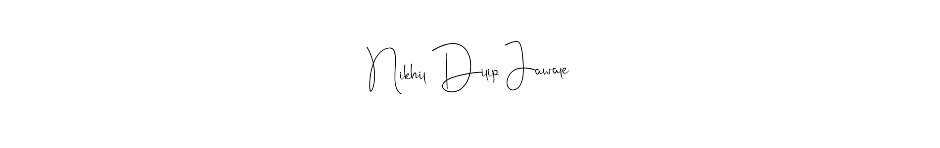 if you are searching for the best signature style for your name Nikhil Dilip Jawale. so please give up your signature search. here we have designed multiple signature styles  using Andilay-7BmLP. Nikhil Dilip Jawale signature style 4 images and pictures png