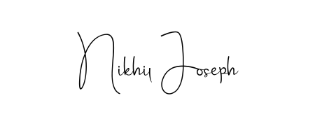 Explore multiple handwriting variations for Nikhil Joseph including this stunning Andilay-7BmLP design. Free to use across all platforms. Nikhil Joseph signature style 4 images and pictures png