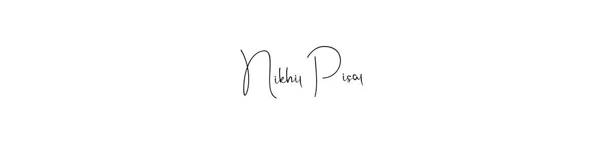 The best way (Andilay-7BmLP) to make a short signature is to pick only two or three words in your name. The name Nikhil Pisal include a total of six letters. For converting this name. Nikhil Pisal signature style 4 images and pictures png