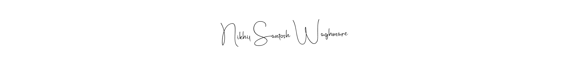 Make a beautiful signature design for name Nikhil Santosh Waghmare. With this signature (Andilay-7BmLP) style, you can create a handwritten signature for free. Nikhil Santosh Waghmare signature style 4 images and pictures png