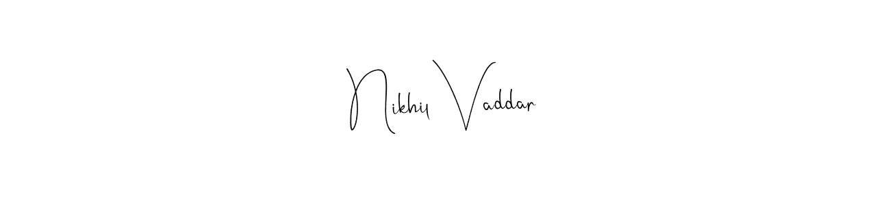 Make a beautiful signature design for name Nikhil Vaddar. Use this online signature maker to create a handwritten signature for free. Nikhil Vaddar signature style 4 images and pictures png