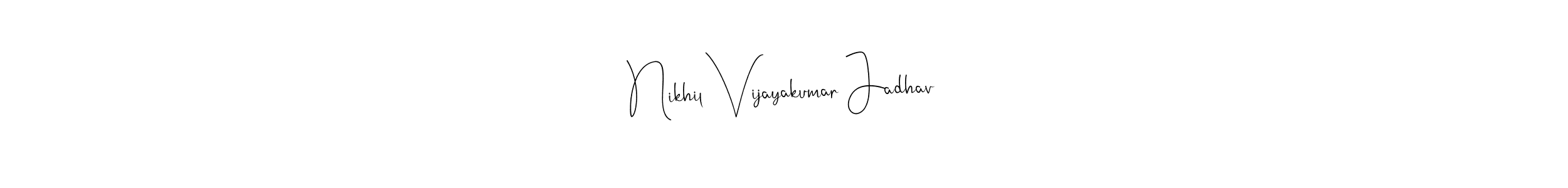 Also You can easily find your signature by using the search form. We will create Nikhil Vijayakumar Jadhav name handwritten signature images for you free of cost using Andilay-7BmLP sign style. Nikhil Vijayakumar Jadhav signature style 4 images and pictures png