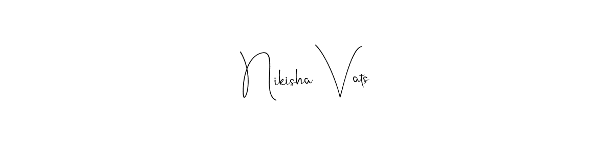 Here are the top 10 professional signature styles for the name Nikisha Vats. These are the best autograph styles you can use for your name. Nikisha Vats signature style 4 images and pictures png