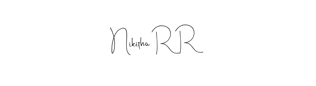 Once you've used our free online signature maker to create your best signature Andilay-7BmLP style, it's time to enjoy all of the benefits that Nikitha R R name signing documents. Nikitha R R signature style 4 images and pictures png