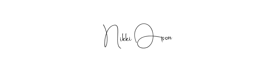 Check out images of Autograph of Nikki Olson name. Actor Nikki Olson Signature Style. Andilay-7BmLP is a professional sign style online. Nikki Olson signature style 4 images and pictures png