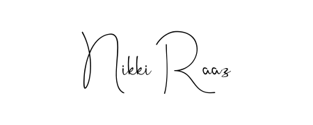 You can use this online signature creator to create a handwritten signature for the name Nikki Raaz. This is the best online autograph maker. Nikki Raaz signature style 4 images and pictures png